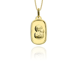 Medalik złoty pr.585 Matka Boska