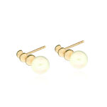 Kolczyki złote pr.585 Dallacqua z perłami