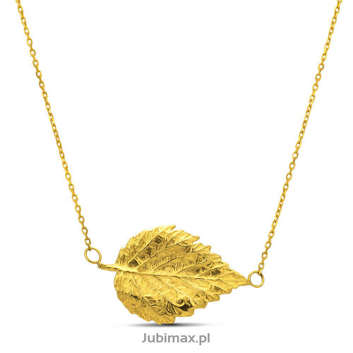 Naszyjnik złoty pr.585 liść