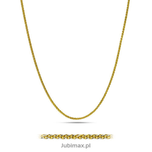 Łańcuszek złoty pr.585 spiga diamentowana 70cm
