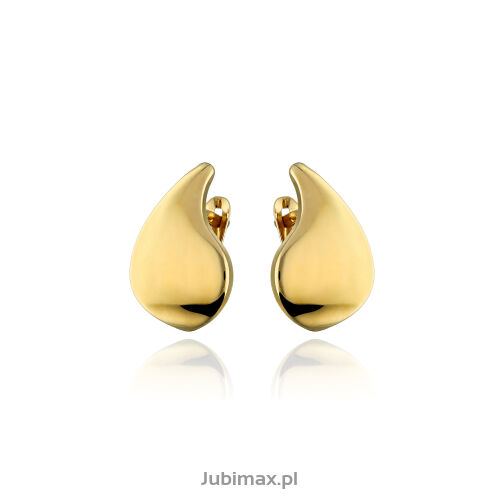 Kolczyki złote pr.375 łezki gładkie