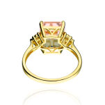 Pierścionek z ametrinem 3,08ct i brylantami r12