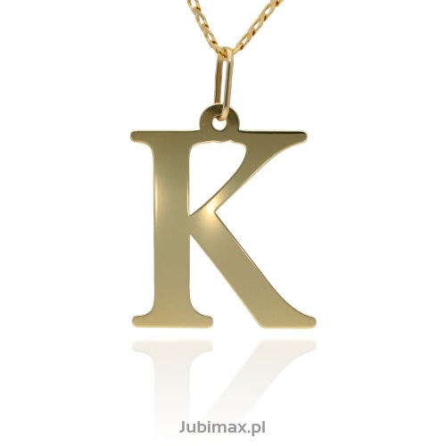 Zawieszka złota pr.585 literka K