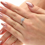 Pierścionek z brylantami 0,20ct żółte złoto r16 - 3