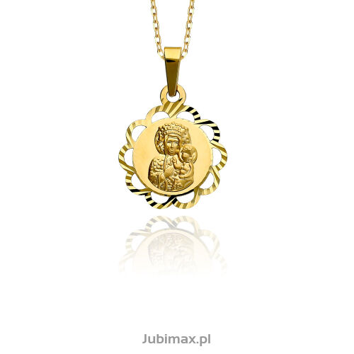 Medalik złoty pr.585 Matka Boska