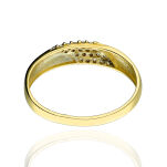 Pierścionek złoty pr.375 z cyrkoniami r13