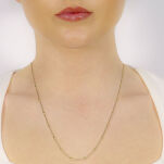 Naszyjnik złoty pr.585 z kulkami 45cm - 3