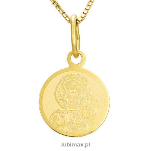 Medalik złoty pr.585 Matka Boska