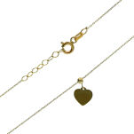 Naszyjnik złoty pr.585 z sercem 45cm