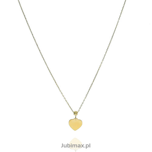 Naszyjnik złoty pr.585 z sercem 45cm