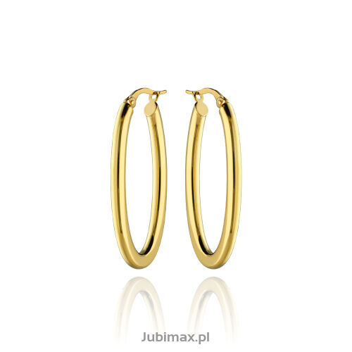 Kolczyki złote pr.585 owalne