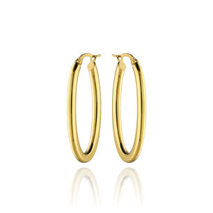 Kolczyki złote pr.585 owalne