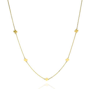 Naszyjnik złoty pr.333 koniczyny 42cm