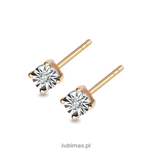 Kolczyki z brylantami 0,017ct
