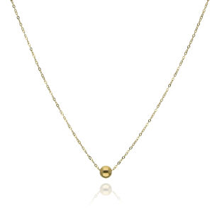 Naszyjnik złoty pr.585 z kulką 42cm