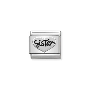 Nomination Link Silver 925 330101-11 Siostra w sercu