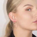 Kolczyki złote pr.585 koła - 3