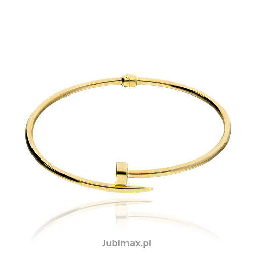 Bransoletka złota pr.375 sztywna gwóźdź 18cm