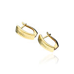 Kolczyki złote pr.375 ryflowane