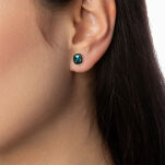Kolczyki z topazami london blue 3,20ct i brylanty - 3