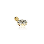 Zawieszka z brylantami 0,08ct żółte złoto