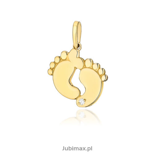 Zawieszka z brylantem Z033 0,05ct żółte złoto