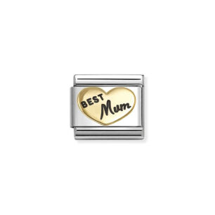 Nomination Link Gold 18K 030285-93 Najlepsza mamusia