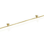 Bransoletka złota pr.333 z cyrkoniami 18cm - 2