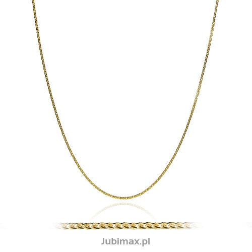 Łańcuszek złoty pr.375 spiga diamentowana 50cm