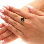 Pierścionek złoty pr.333 koniczyna r14 - 3