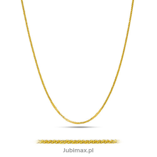 Łańcuszek złoty pr.333 spiga diamentowana 42cm