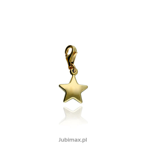 Zawieszka złota pr.585 charms wiszący gwiazda