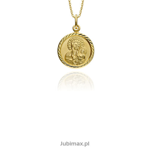 Medalik złoty pr.585 Matka Boska