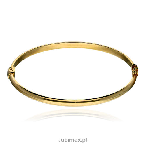 Bransoletka złota pr.585 sztywna owalna