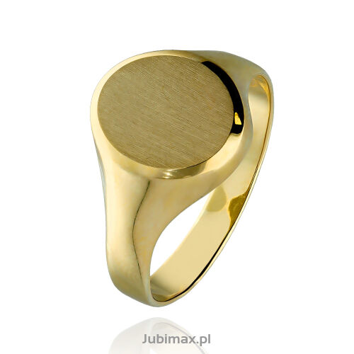 Pierścionek złoty pr.375 sygnet r22