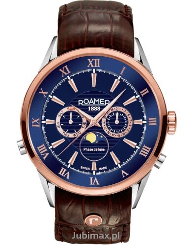 Zegarek ROAMER 508821 49 43 05 Superior Moonphase