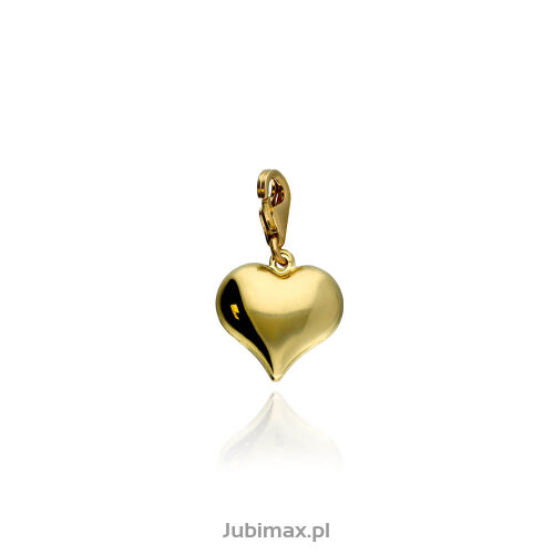 Zawieszka złota pr.585 charms wiszący serce