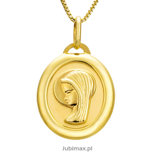 Medalik złoty pr.585 Maryja