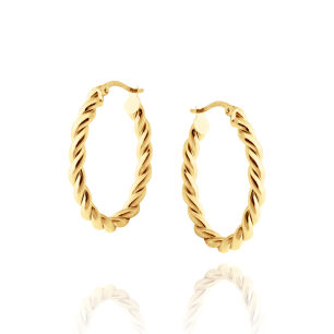 Kolczyki złote pr.333 plecione