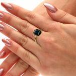 Pierścionek z london blue topazem 1,60ct r18 - 4