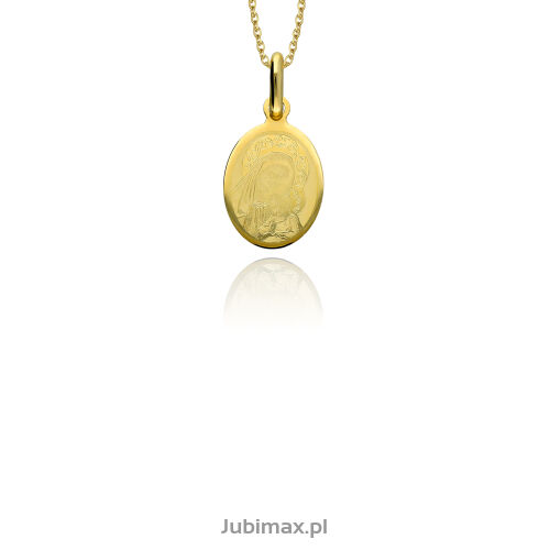 Medalik złoty pr.585 Matka Boska